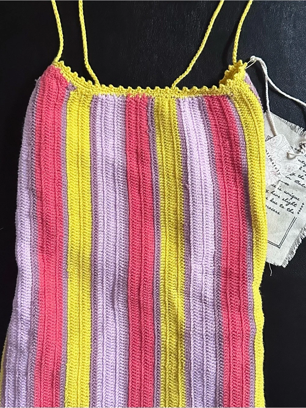 FREE PEOPLE Bali Crochet Popsicle Mini Dress (M) NWT
